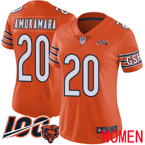 Chicago Bears Limited Orange Women Prince Amukamara Alternate Jersey NFL Football #20 100th Season->youth nfl jersey->Youth Jersey